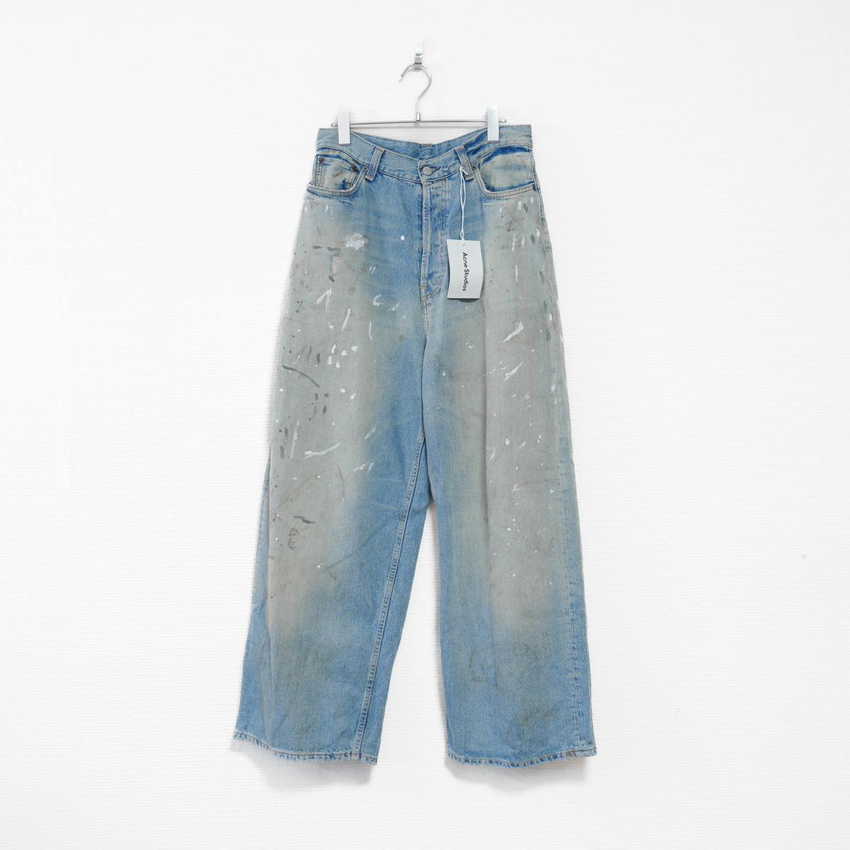 Acne Studios 2023M SUPER BAGGY JEANS 44 ブルー - ARCHIVESTOCK