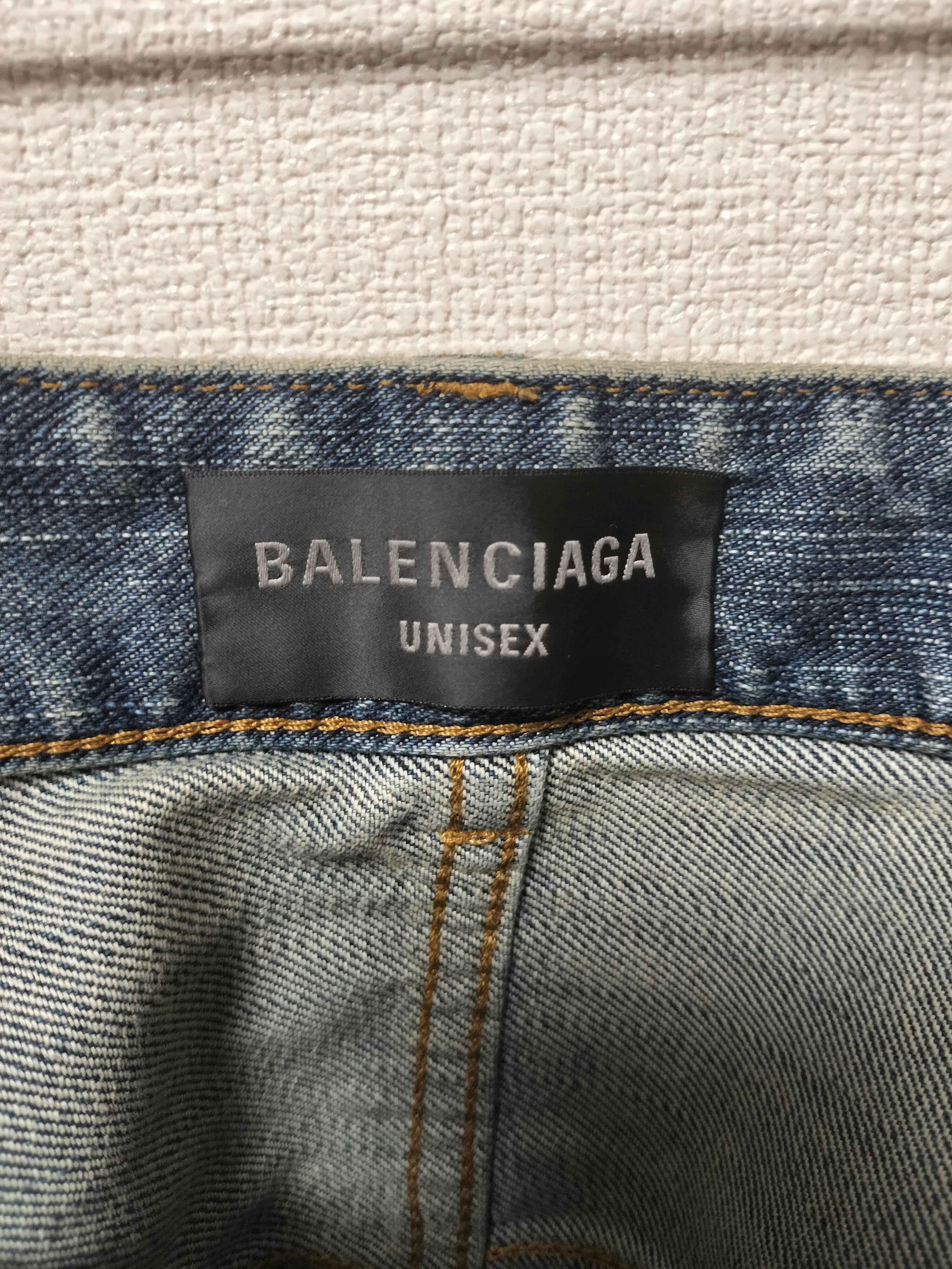 最終値下げ　balenciaga 24aw y2k tattoo denim 2024 Balenciaga Y2K Tattoo Tribal Denim Jacket Marked size