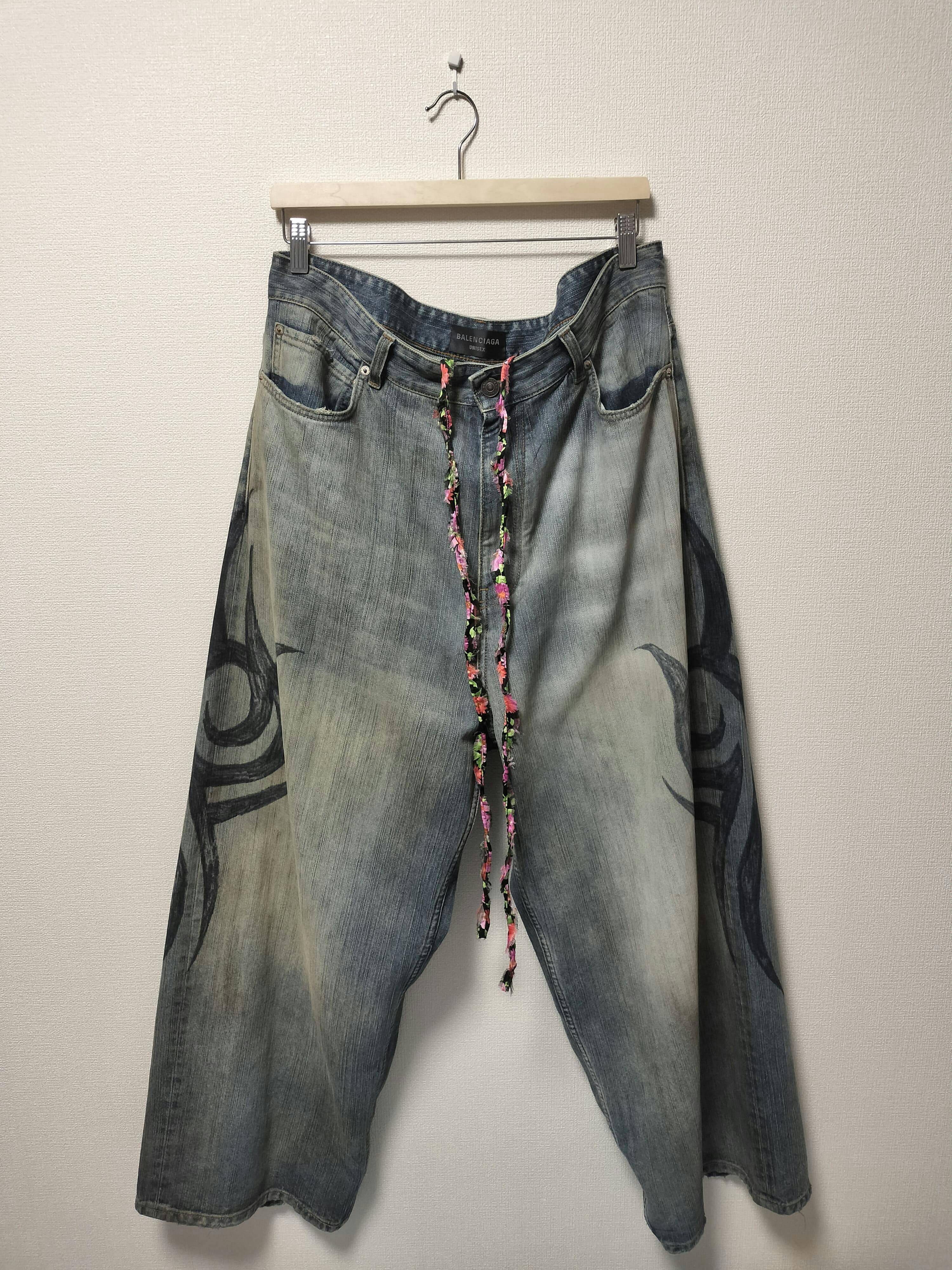 最終値下げ　balenciaga 24aw y2k tattoo denim balenciaga y2k tattoo denim - ARCHIVESTOCK