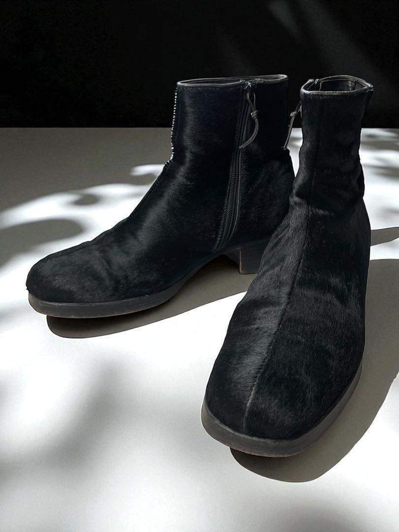 GUCCI - 黒ハラコサイドジップブーツ トムフォード期 - ARCHIVESTOCK