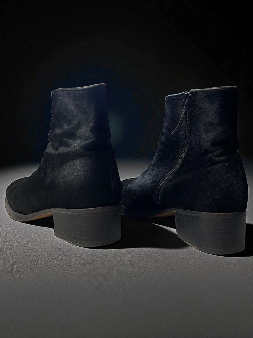 GUCCI - 黒ハラコサイドジップブーツ トムフォード期 GUCCI - 黒ハラコサイドジップブーツ トムフォード期 - ARCHIVESTOCK