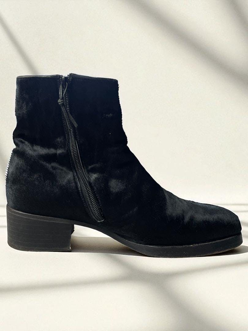 GUCCI - 黒ハラコサイドジップブーツ トムフォード期 GUCCI - 黒ハラコサイドジップブーツ トムフォード期 - ARCHIVESTOCK