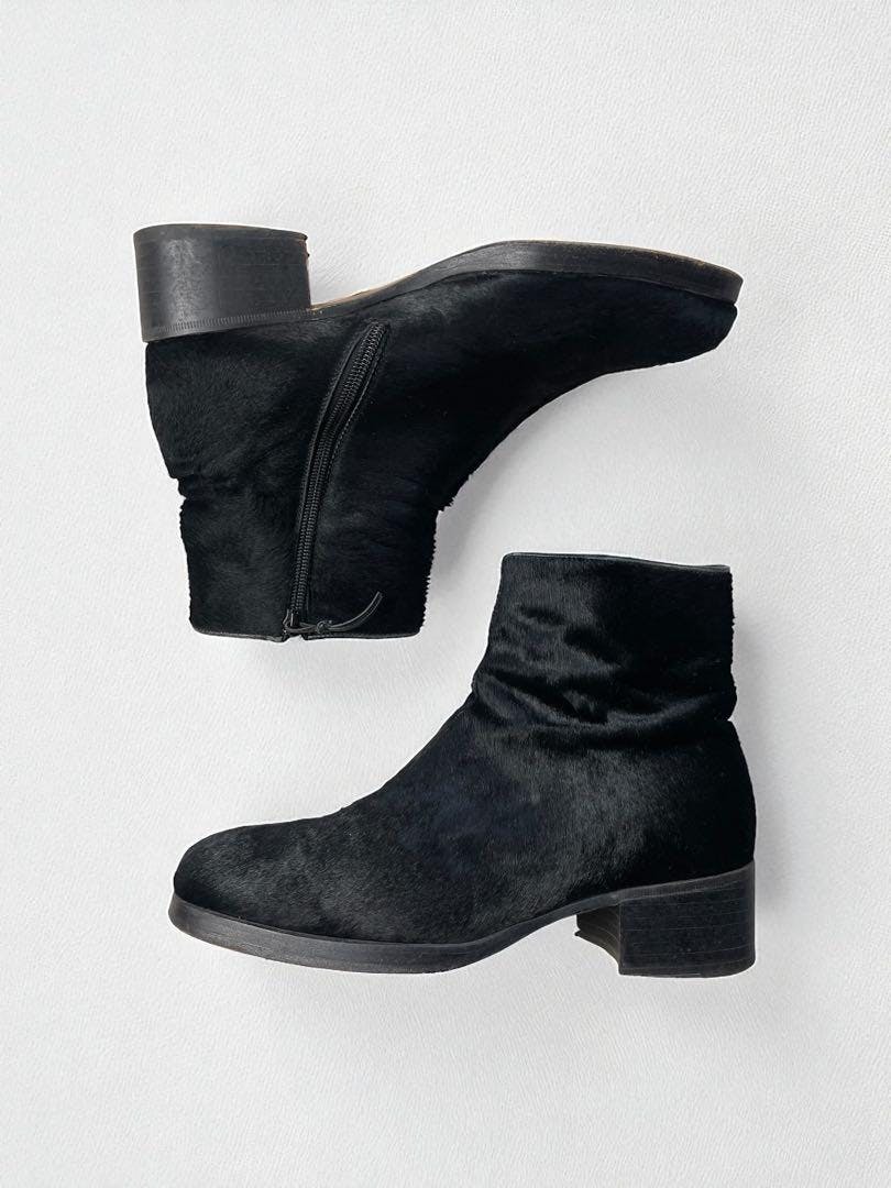 GUCCI - 黒ハラコサイドジップブーツ トムフォード期 - ARCHIVESTOCK