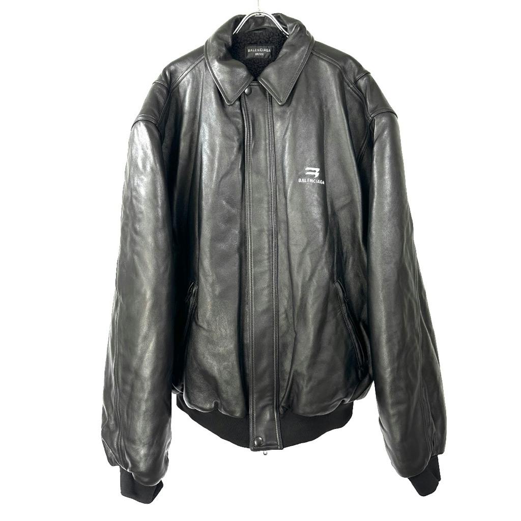 【超希少】BALENCIAGA SPORTY B Leather Jacket 超希少◇BALENCIAGA バレンシアガ SPORTY B SPORTS ICON TRACKSUIT