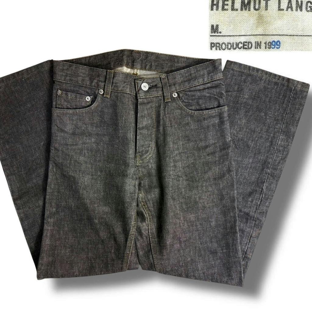 1999年製 HELMUT LANG 本人期 ブラックデニム archive helmut lang 本人期 1999 ブラックデニム archive - ARCHIVESTOCK