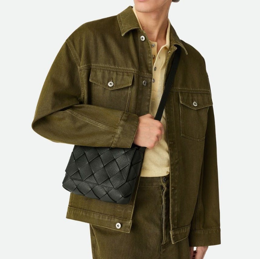 ボッテガヴェネタ ディアゴ スモール ショルダーバッグ ダークグリーン レザー BOTTEGA VENETA ボッテガヴェネタ ディアゴ スモール ショルダーバッグ