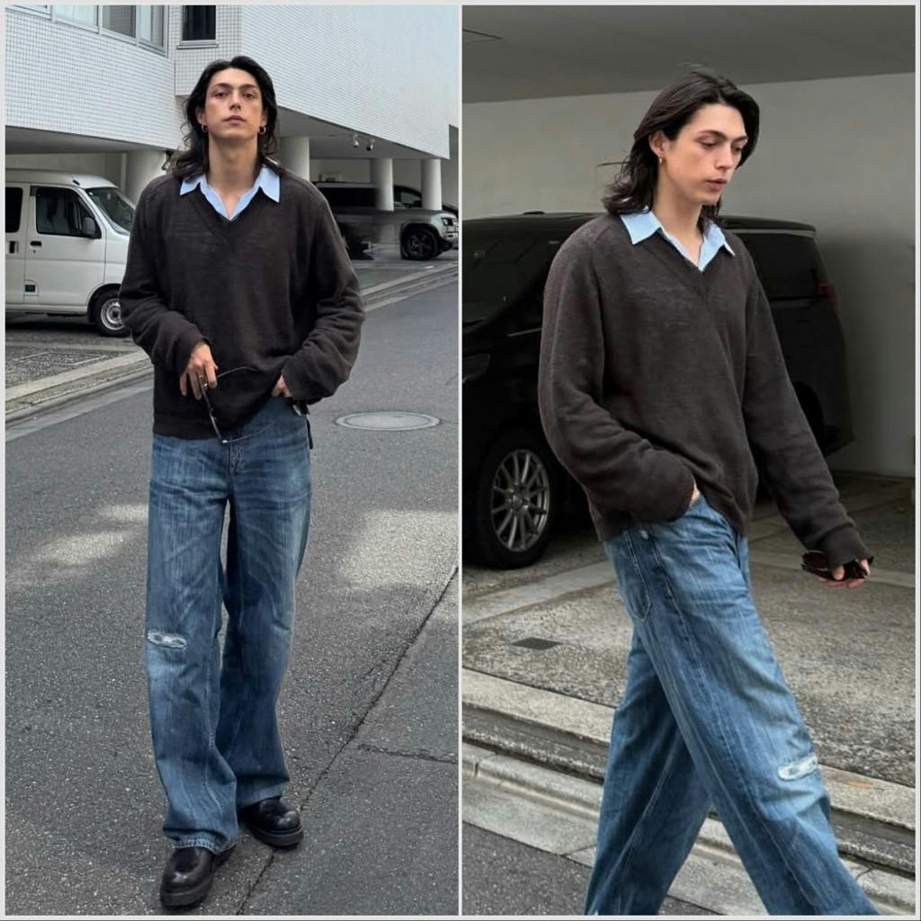 OUR LEGACY アワーレガシー 25SS RUE V-NECK 44 OUR LEGACY】RUE V-NECK 44 - ARCHIVESTOCK