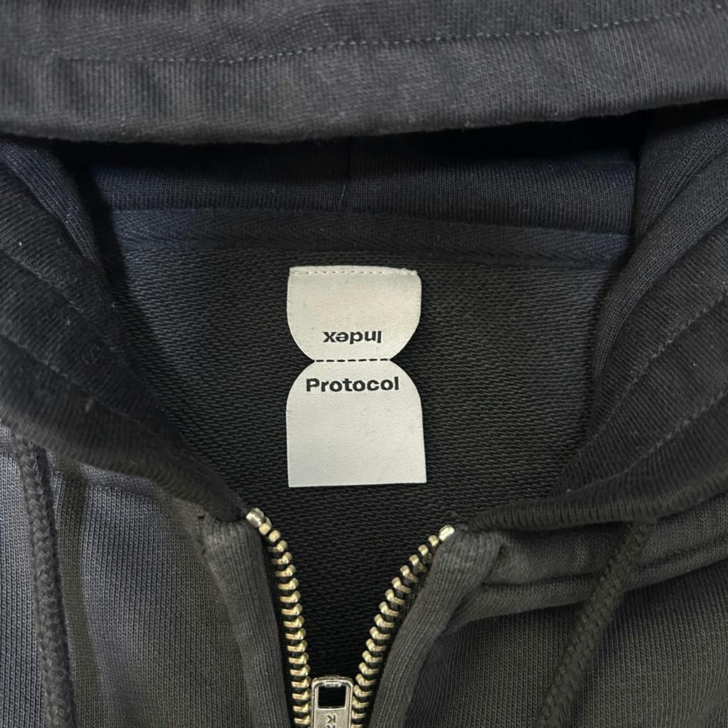 トップス project gr protocol index PROTOCOL INDEX PROJECT G/R UPSIDEDOWN ZIP HOODIE - ARCHIVESTOCK
