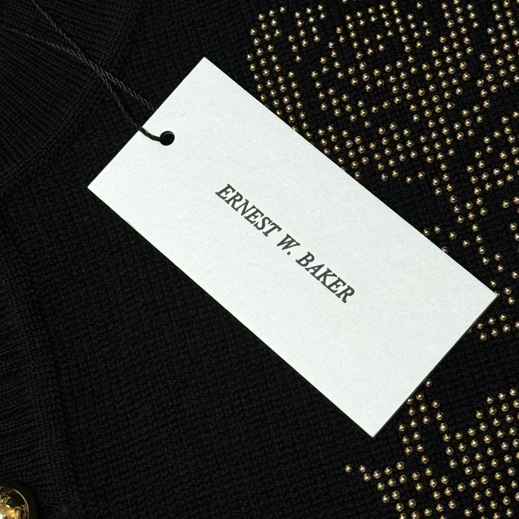 ERNEST W. BAKER】ROSE STUDDED CARDIGAN M