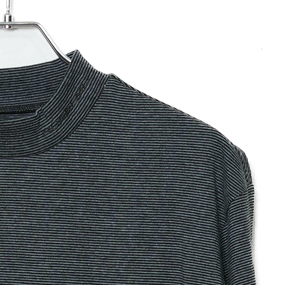 SUPREME MICRO STRIPE MOCK NECK T-SHIRT - ARCHIVESTOCK