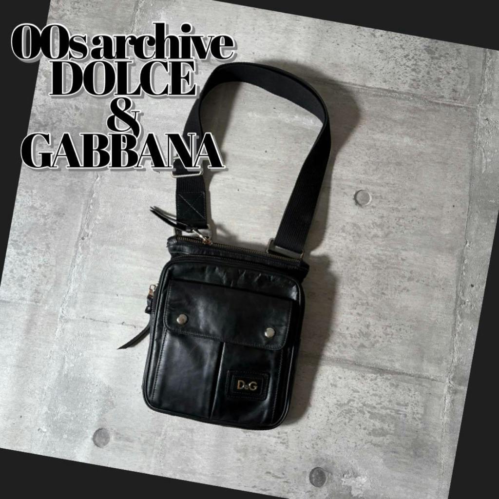 2000's DOLCE&GABBANA leather bag y2k - ARCHIVESTOCK