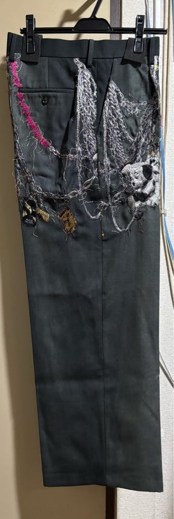 doublet 25aw Embroidered Chain Tailored Trousers 刺繍 - ARCHIVESTOCK