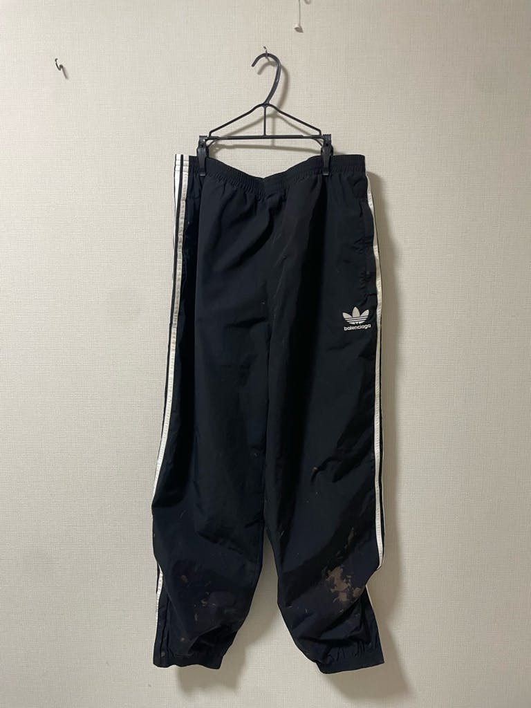 balenciaga adidas トラックパンツ バギーナイロンパンツ 44