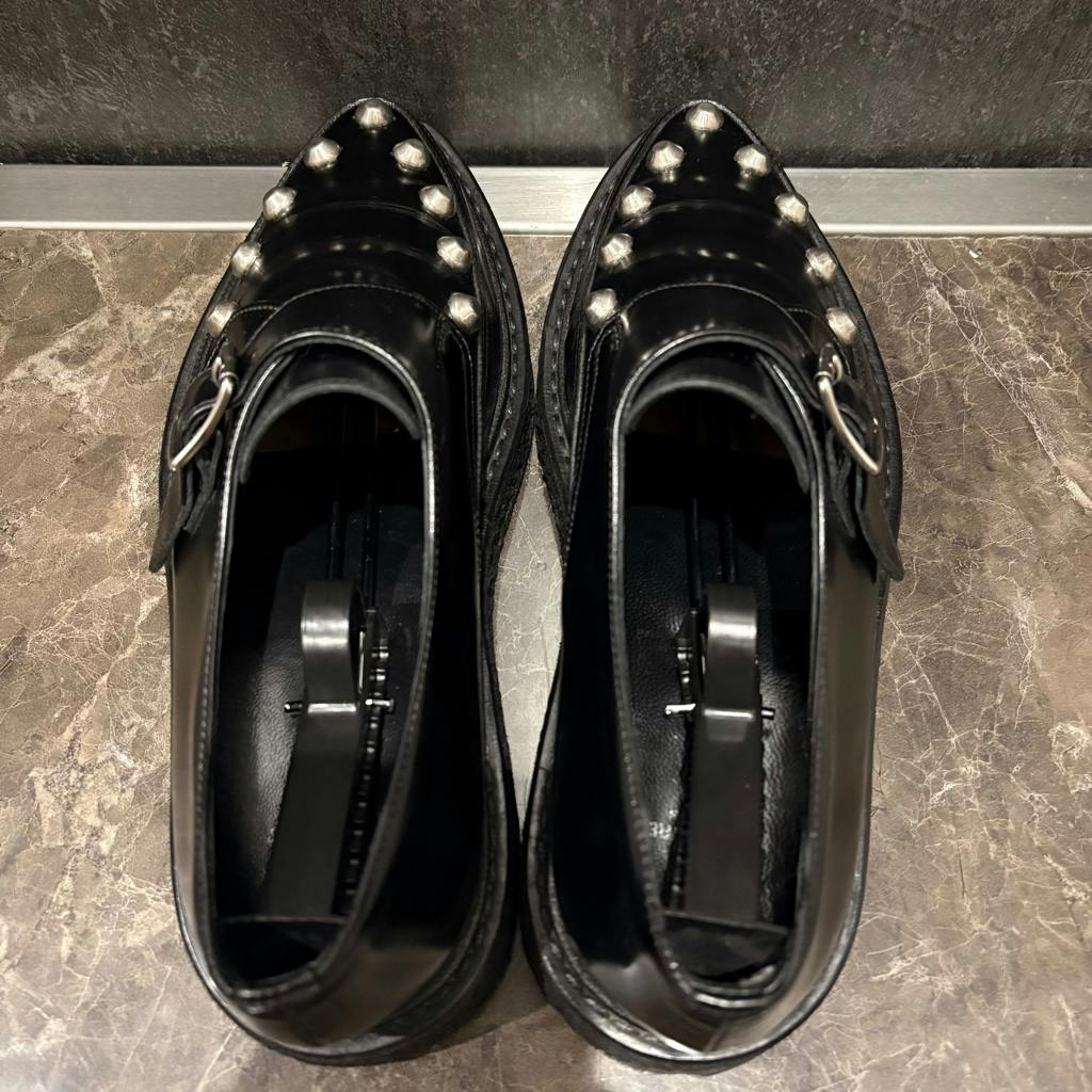 名作14AW SAINT LAURENT PARIS スタッズクリーパー42