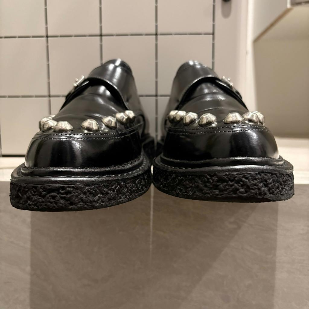 名作14AW SAINT LAURENT PARIS スタッズクリーパー42