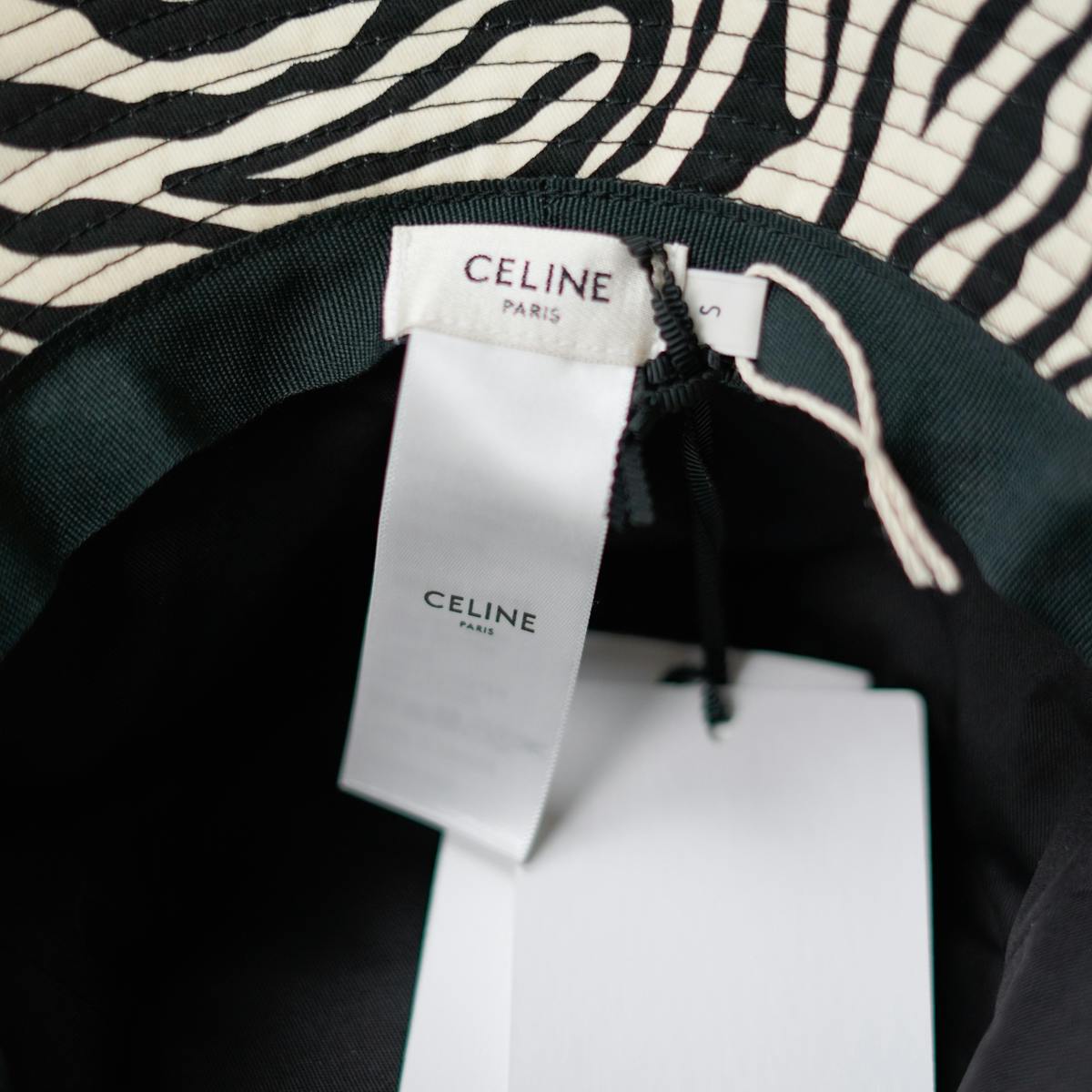 22AW CELINE by HEDI SLIMANE バケットハット ゼブラプリント新品タグ