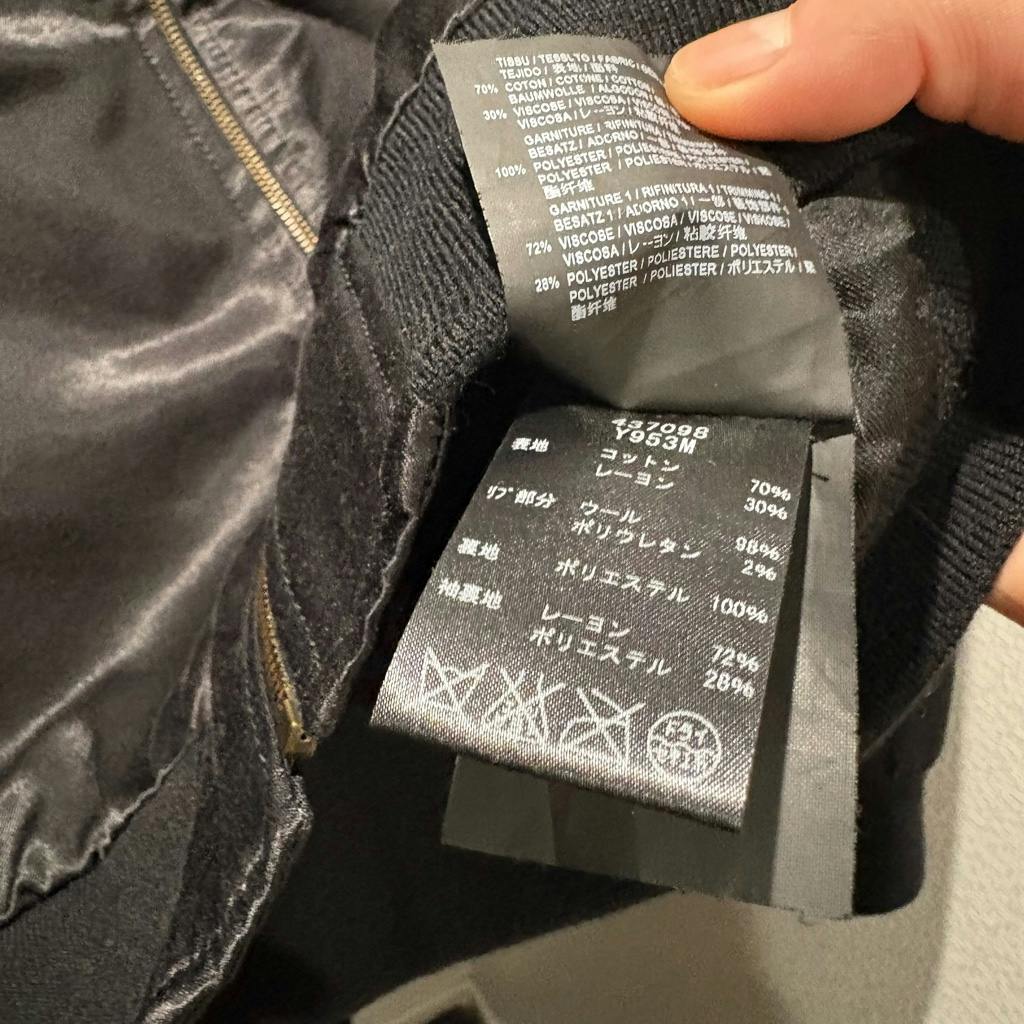 名作16AW SAINT LAURENT PARIS ミュージックノートブルゾン