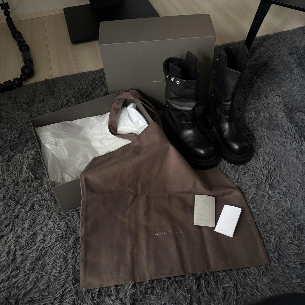 靴 Rick owens pull on bogun 42 rick owens 24fw pull on bogun boots 42 - ARCHIVESTOCK