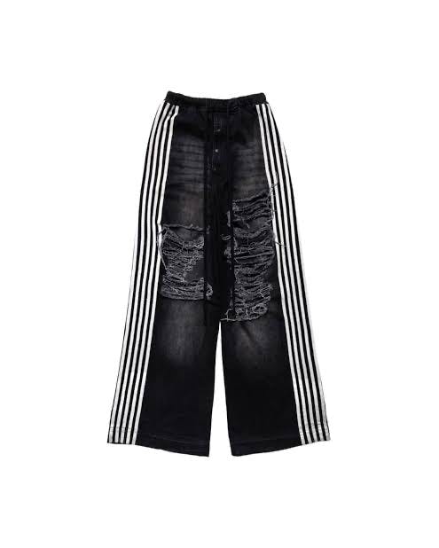 Dasyori Yori Sport ダメージデニム dasyori yorisport 5stripe denim 28×30