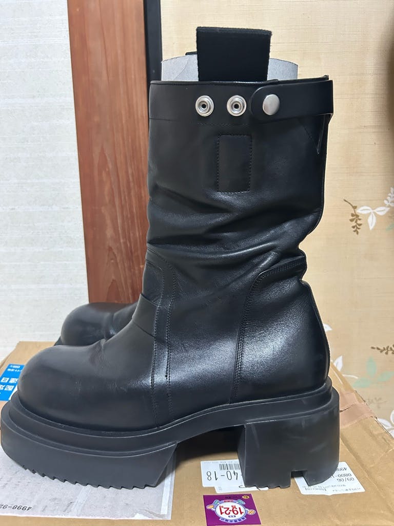 rick owens 24fw pull on bogun boots 43 - ARCHIVESTOCK