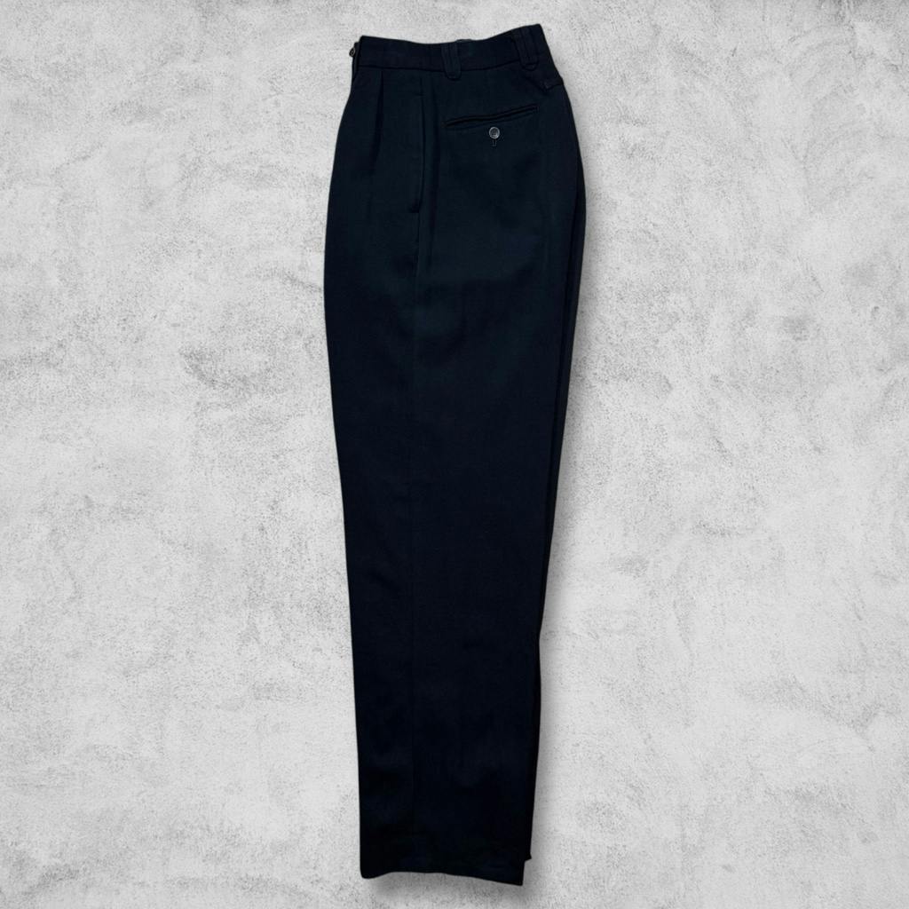 Jean Paul GAULTIER 90's ウールワイドスラックス 黒 Jean Paul GAULTIER 90's ウールワイドスラックス 黒