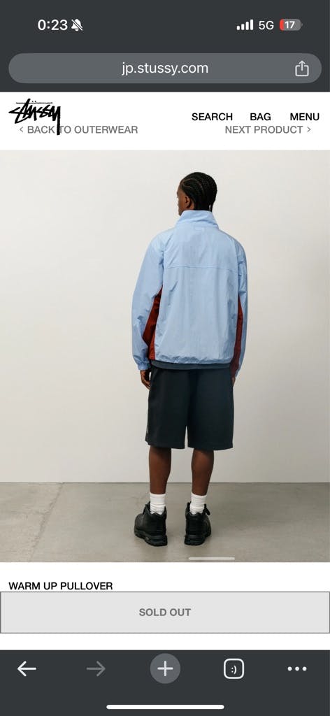 Stussy WARM UP PULLOVER ウォームアッププルオーバー STUSSY（ステューシー） 25AW Warm Up Pullover ウォームアップ プル