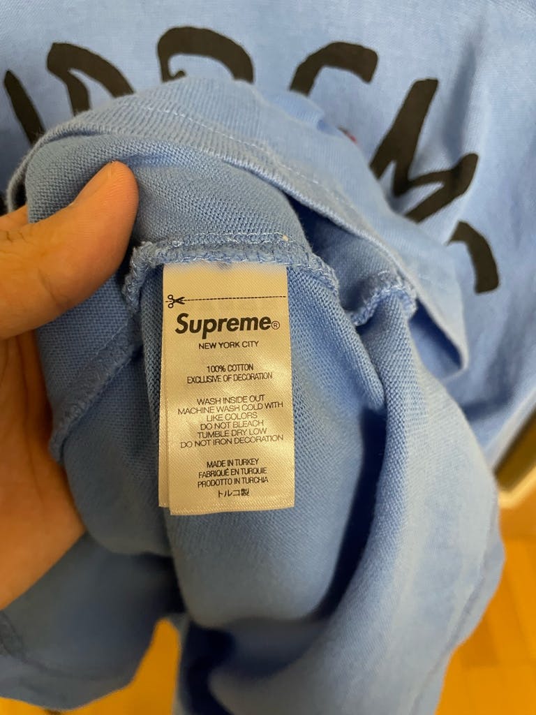 Supreme Twice モモ着用99 L/S Football Top M