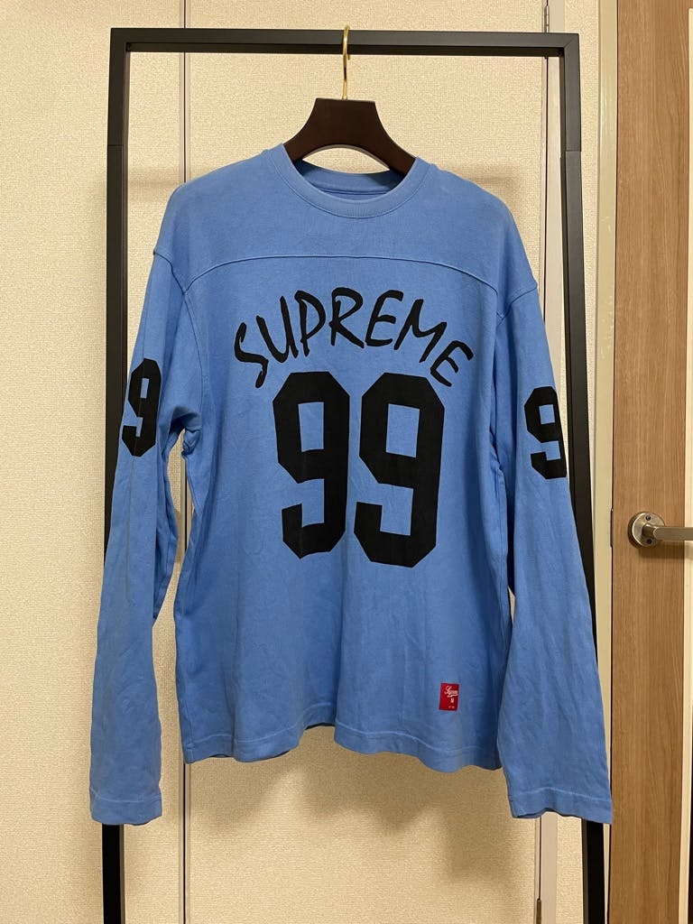 Supreme Twice モモ着用99 L/S Football Top M