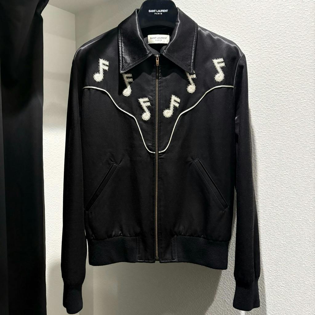 名作16AW SAINTLAURENT ミュージックノートブルゾン XS - ARCHIVESTOCK
