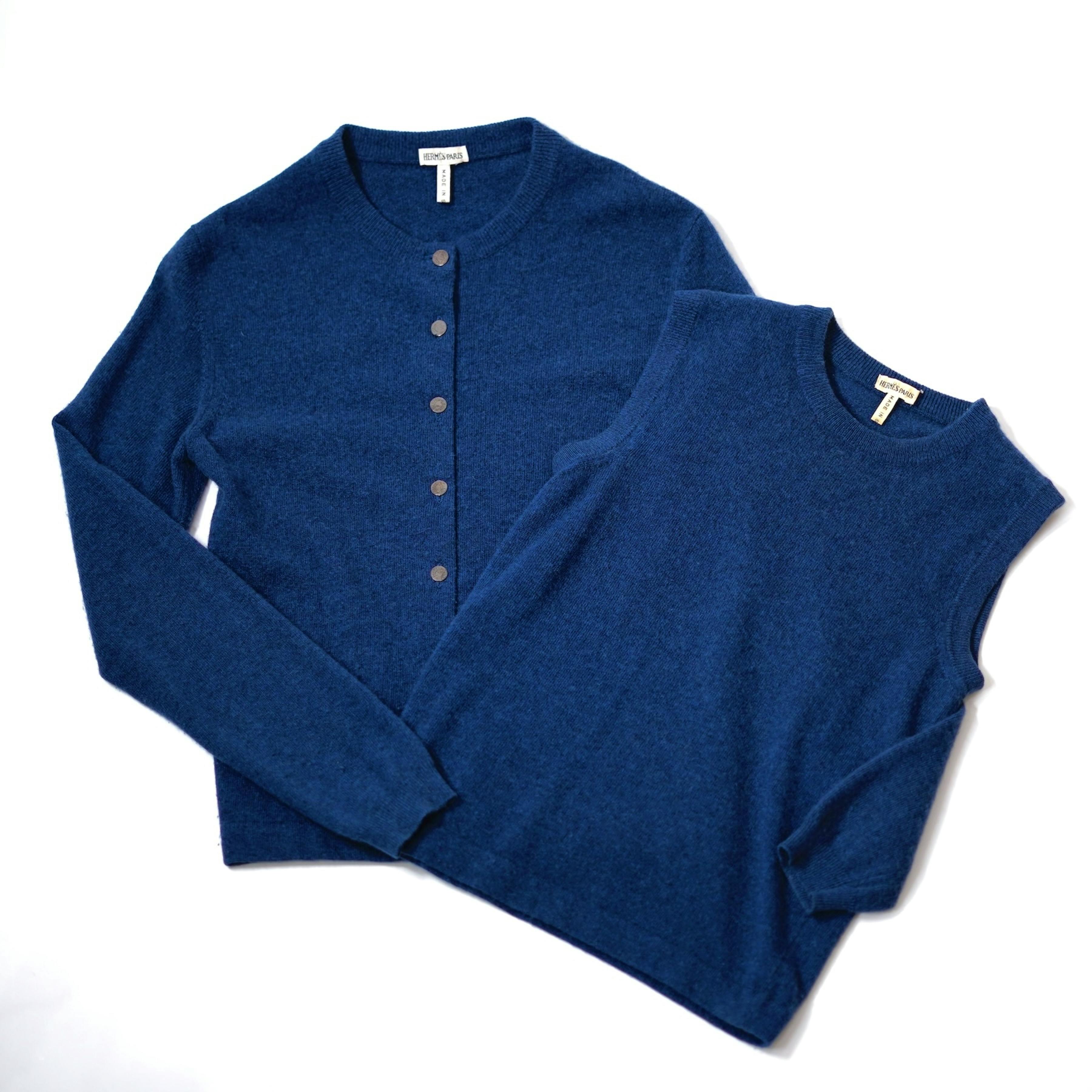 HERMES マルタンマルジェラ期 ヴァルーズ ニットカーディガン HERMES エルメス マルジェラ期 ヴァルーズ カシミヤ カーディガン M