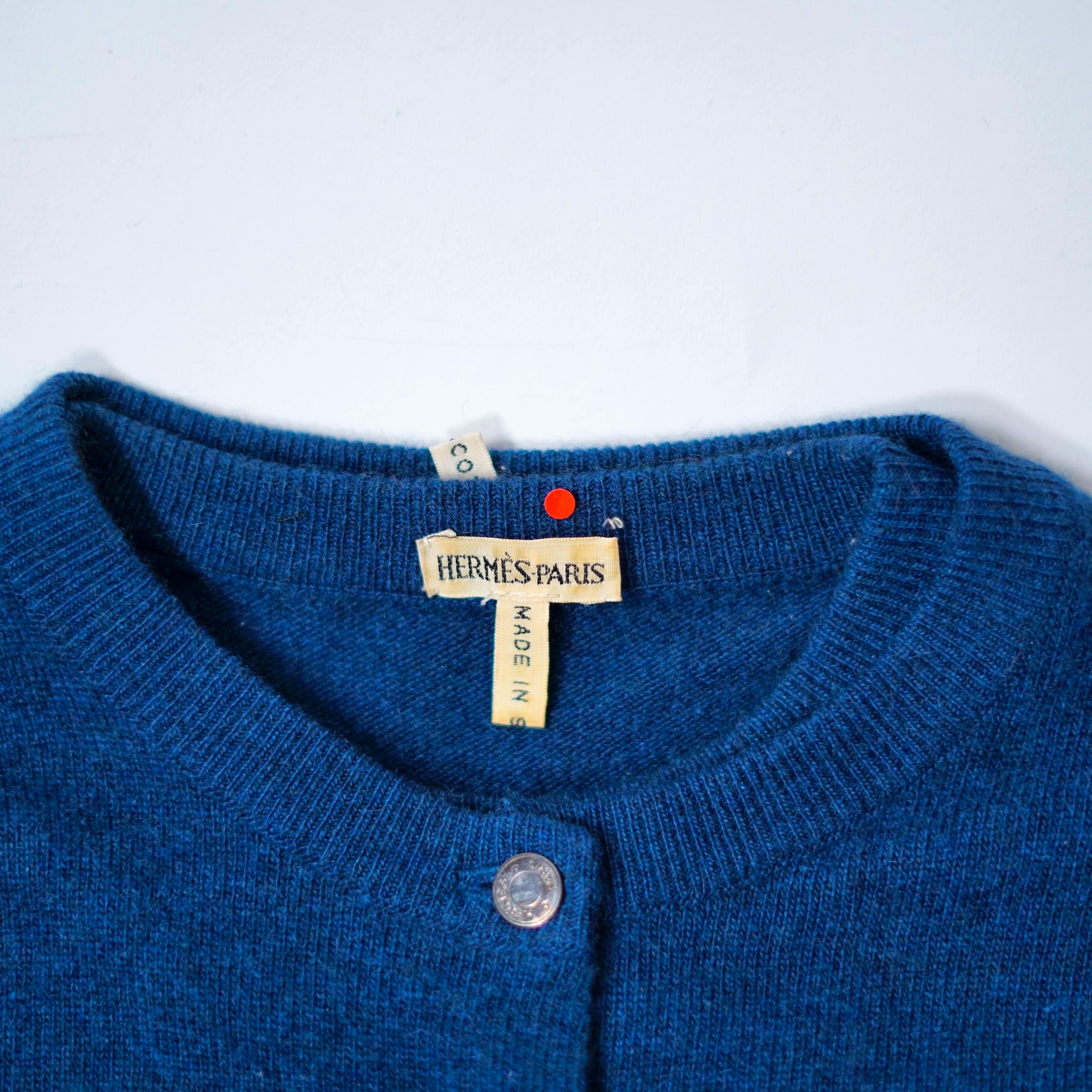 HERMES マルタンマルジェラ期 ヴァルーズ ニットカーディガン エルメス HERMES マルジェラ期 ヴァルーズ ニット プルオーバー シルク