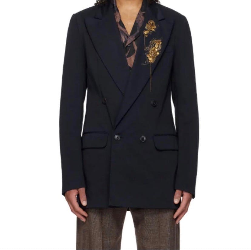 DRIES VAN NOTEN 25ss Embellished Blazer - ARCHIVESTOCK