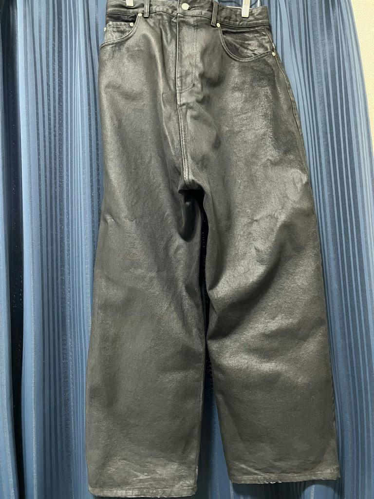 メンズ 【PROJECT GR】Coated Backward Denim Pants