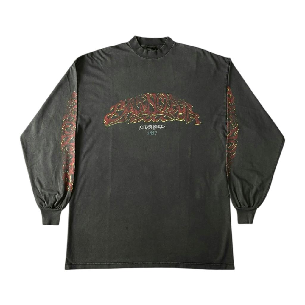 BALENCIAGA 23AW OFFSHORE ロングスリーブTシャツ - ARCHIVESTOCK