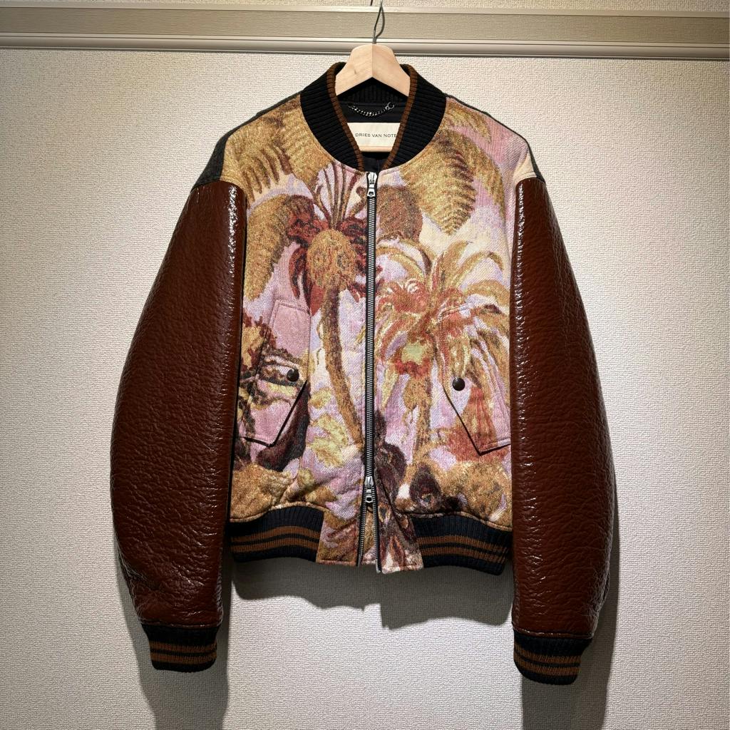 じっこ DRIES VAN NOTEN ボンバー 23AW DRIES VAN NOTEN 23 AW Jacquard Bomber Jacket Lサイズ - ARCHIVESTOCK