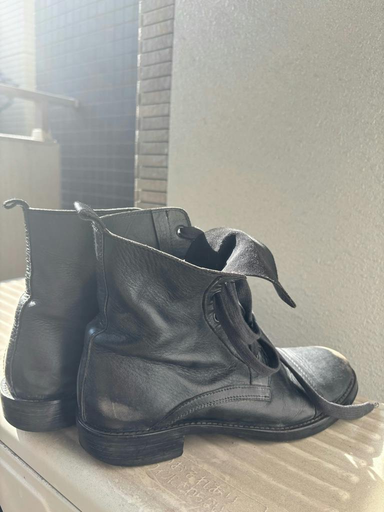 本人着 DADA期Ann Demeulemeester レースアップブーツ レザーブーツ