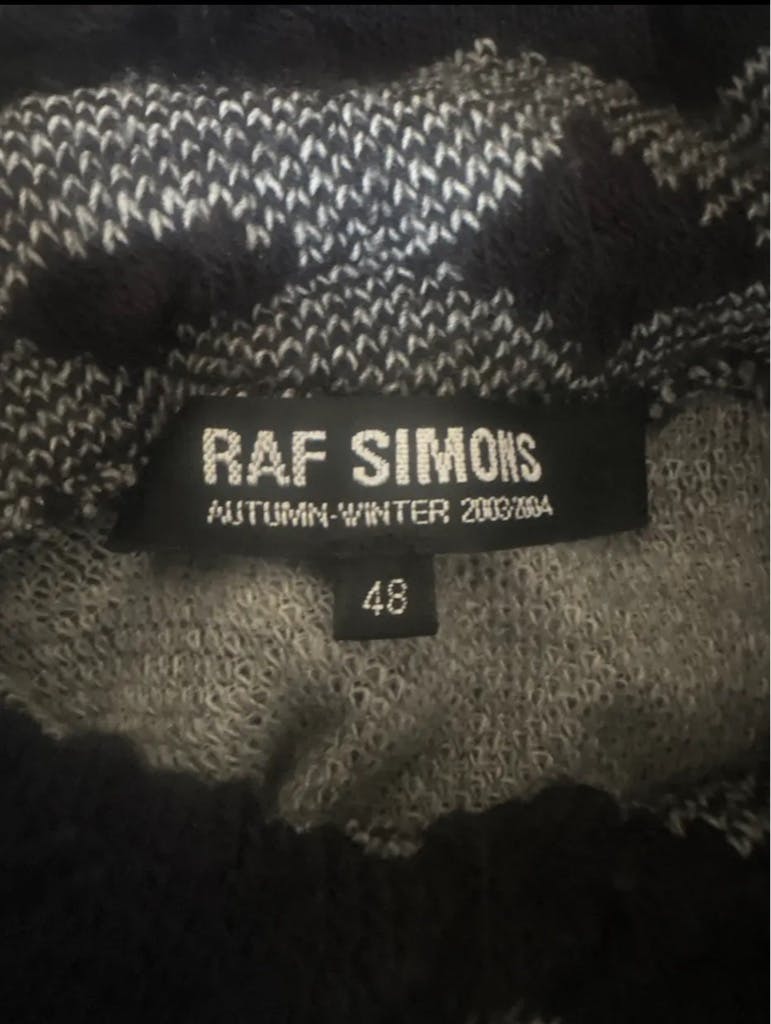 RAF SIMONS archive 03aw CLOSER期 ノルディック柄 タートルネック