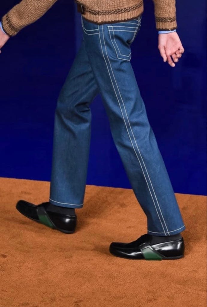 G*1様 【PRADA】2015SS STITCHED DENIM PANTS PRADA】2015SS STITCHED DENIM PANTS 28 - ARCHIVESTOCK