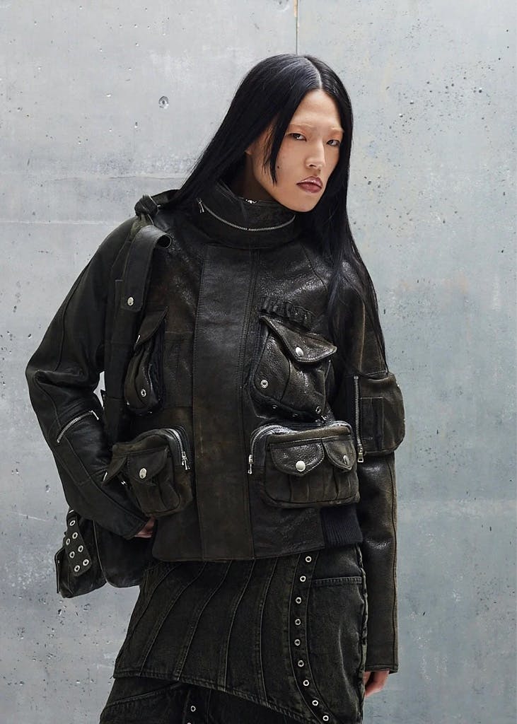 世界10着 no faith studios コーティングレザージャケット - ARCHIVESTOCK