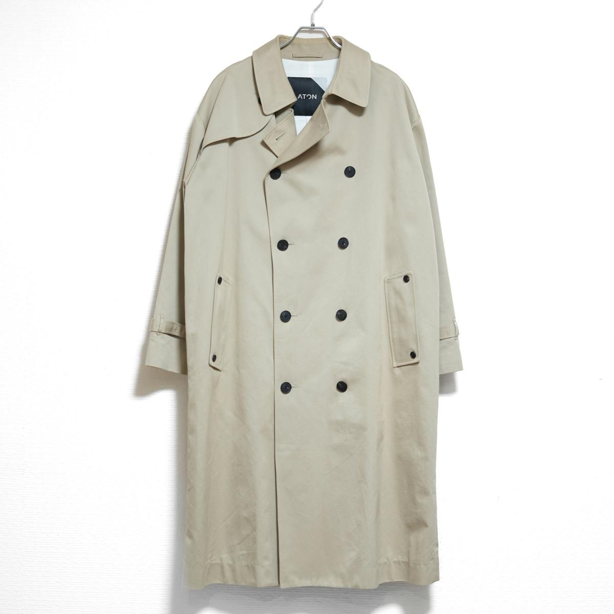 ATON WEST POINT OVERSIZED TRENCH COAT - ARCHIVESTOCK