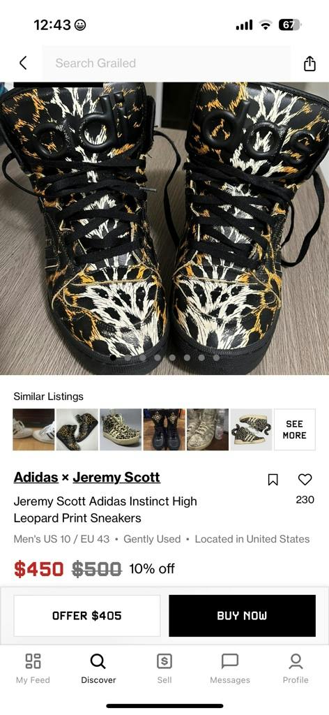 希少adidas jeremy Scott leopard - ARCHIVESTOCK