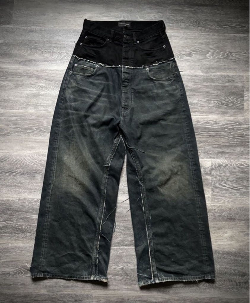 BALENCIAGA 24AW Cut Up Baggy Denim 今月限定 BALENCIAGA 24AW Cut Up Baggy Denim Pants - ARCHIVESTOCK