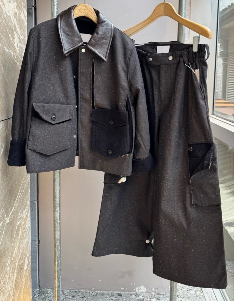 NULLUS 25AW PEELED OFF CARGO TROUSER BROWN 深水光太 - ARCHIVESTOCK