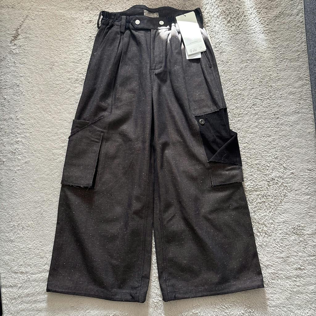 NULLUS 25AW PEELED OFF CARGO TROUSER BROWN 深水光太 - ARCHIVESTOCK
