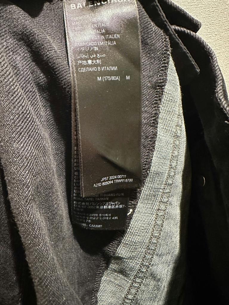 Balenciaga cut up baggy pants black 確実正規品 - ARCHIVESTOCK