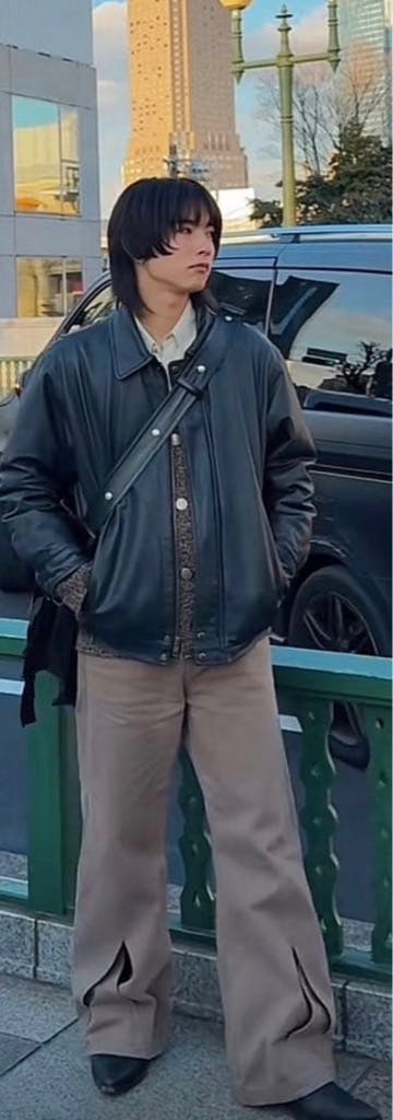 NULLUS 25ss INTERTWINED JEANS WASHED BROWN 深水光太さん着用