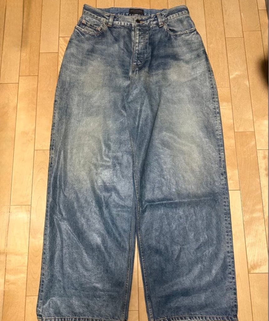 balenciaga LARGE BAGGY JEANS コーティングデニム - ARCHIVESTOCK