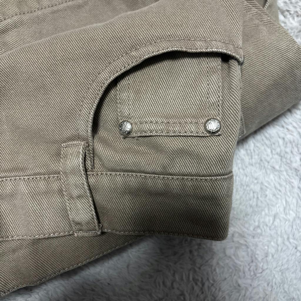 NULLUS 25ss INTERTWINED JEANS WASHED BROWN 深水光太さん着用