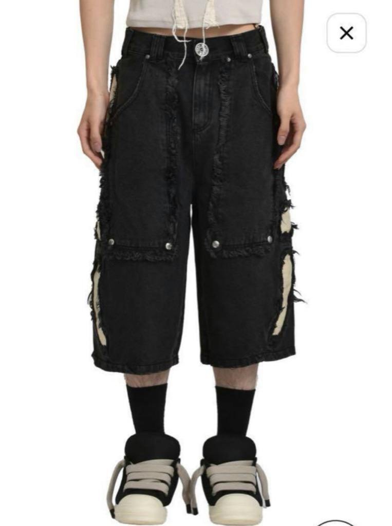 SKOOT Jeans デニムショートパンツ ダメージ加工　あおばくん着用 SKOOT GRUNGE DAMAGE DENIM SHORTS - ARCHIVESTOCK