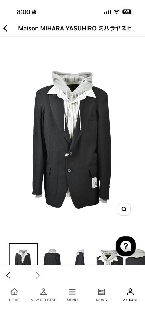 ミハラヤスヒロ triple layered jacket - ARCHIVESTOCK